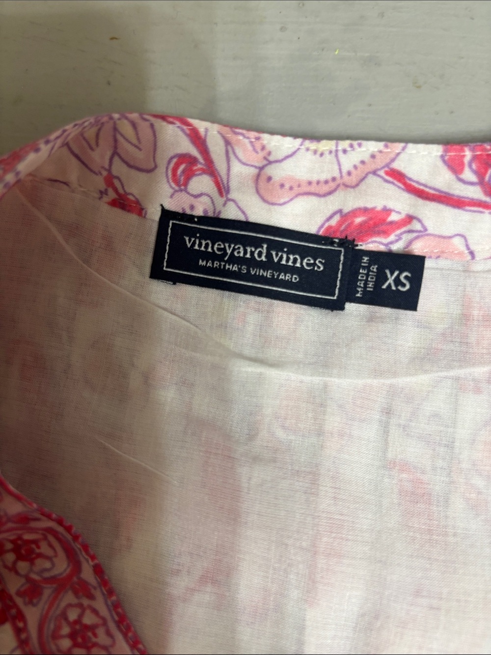 Vineyard Vines Pink and White Floral Mini Dress XS - Picture 10 of 12